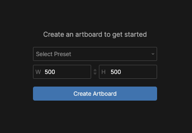 New artboard size options