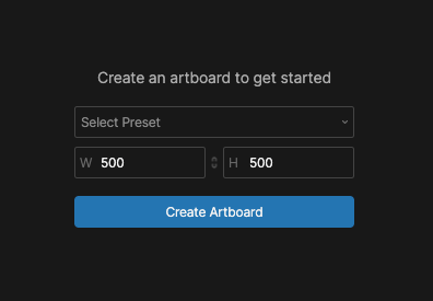 New artboard size options