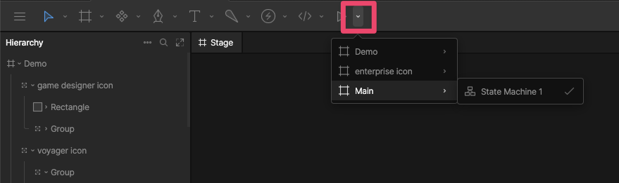 Selecting a default artboard