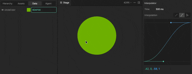 interpolate a color