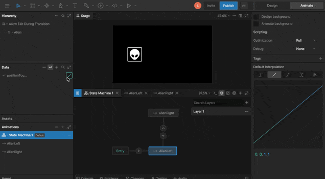 Allow exit during transition