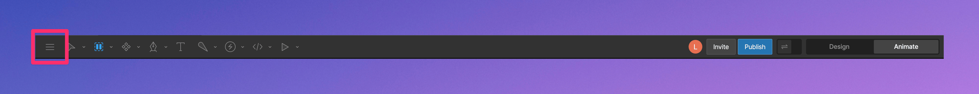 Editor menu