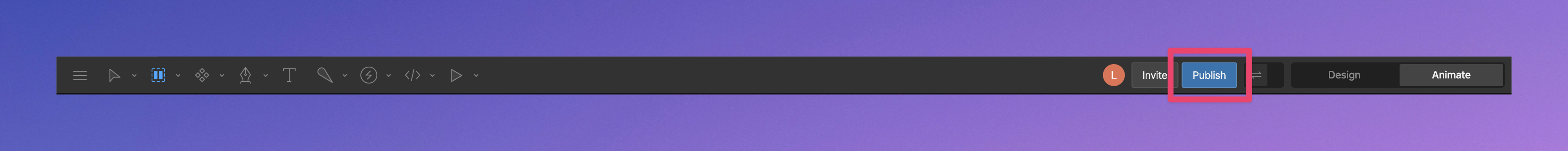 Publish button