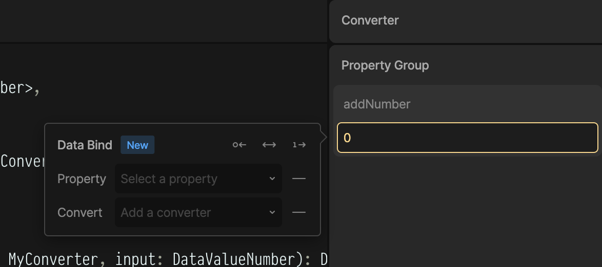 Data bind a converter input