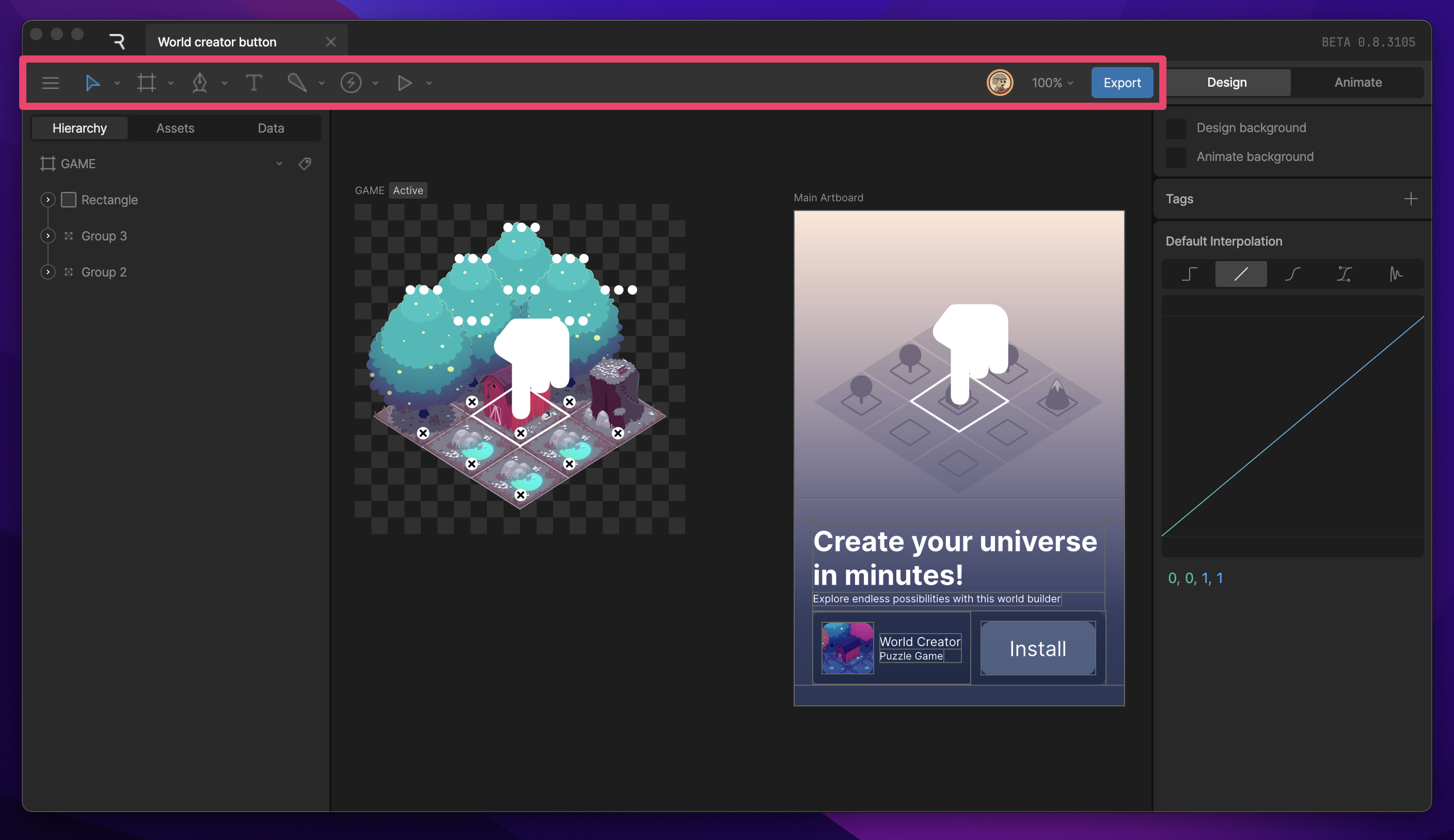 Toolbar Pn
