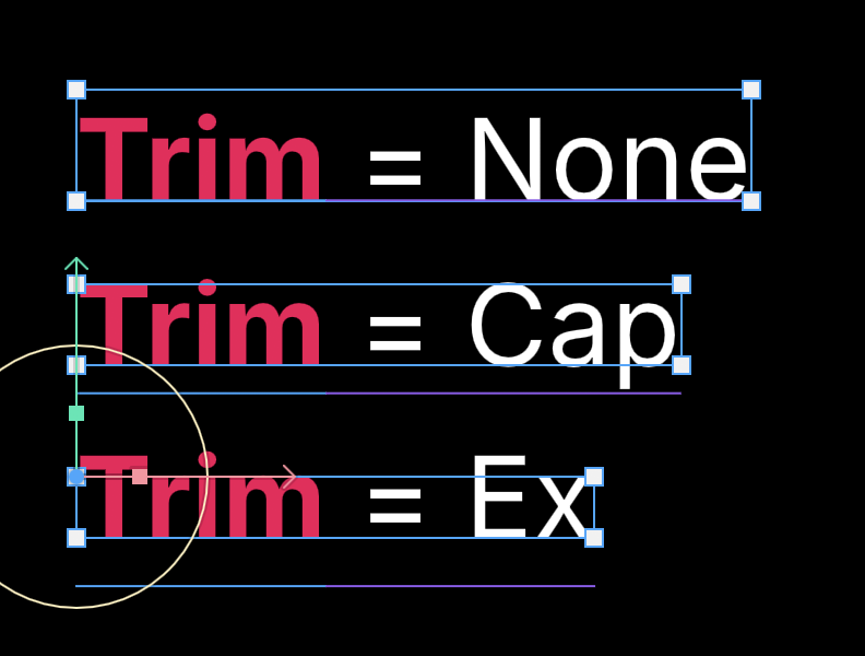 Text Trim Options