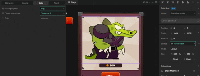Bind an artboard