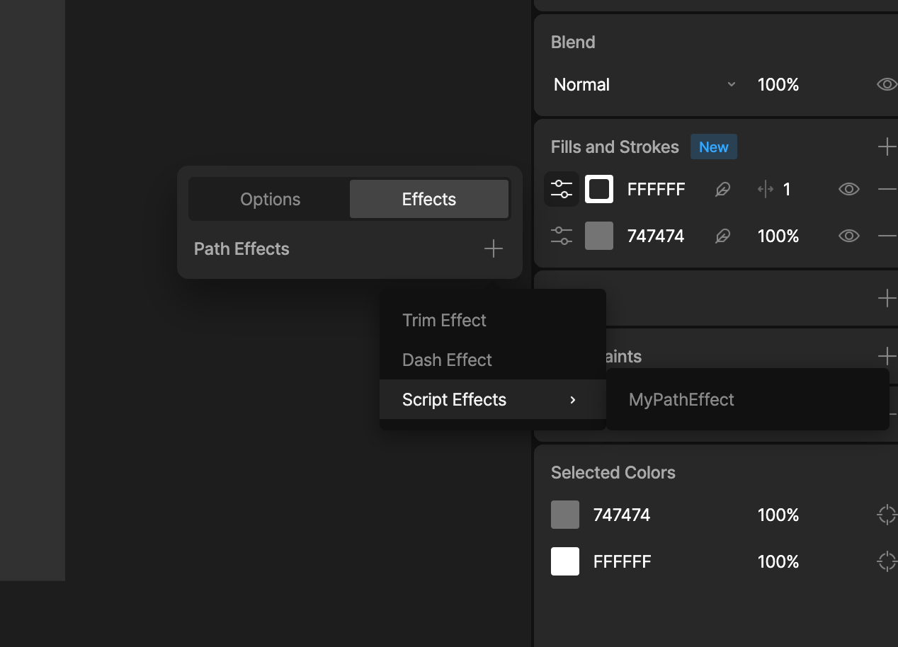 Add Path Effect to a Stroke