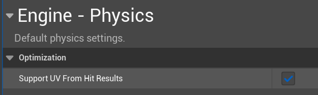 Support UV From Hit Results