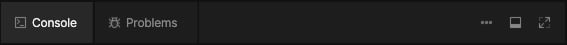 Debug panel toolbar