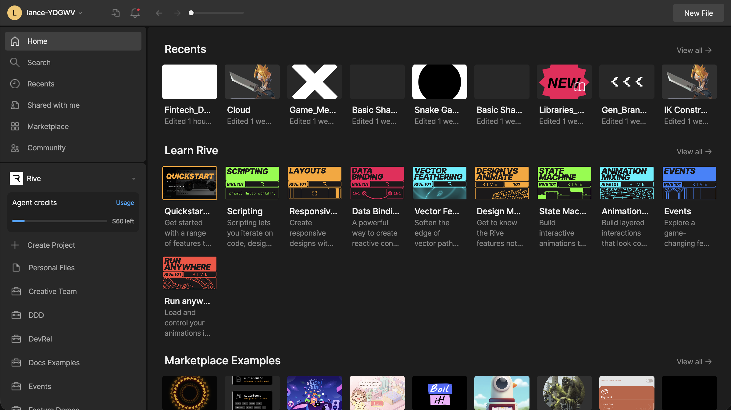 File Browser home