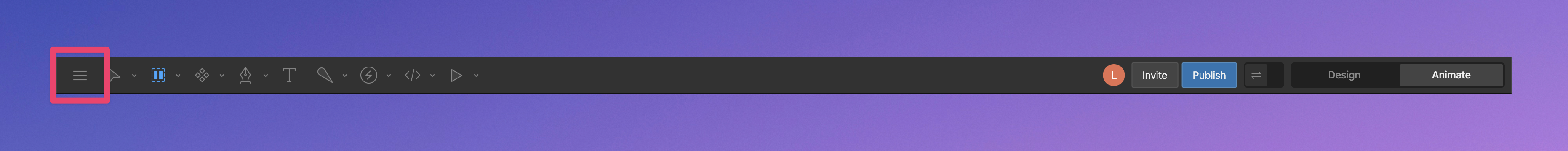 Editor menu