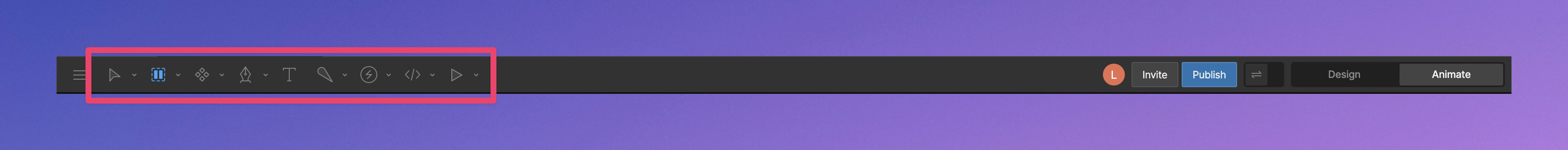 Toolbar tools