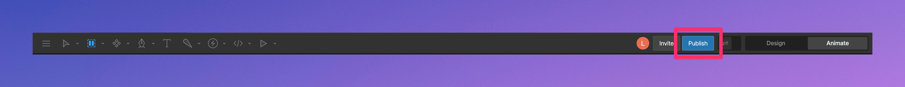 Publish button