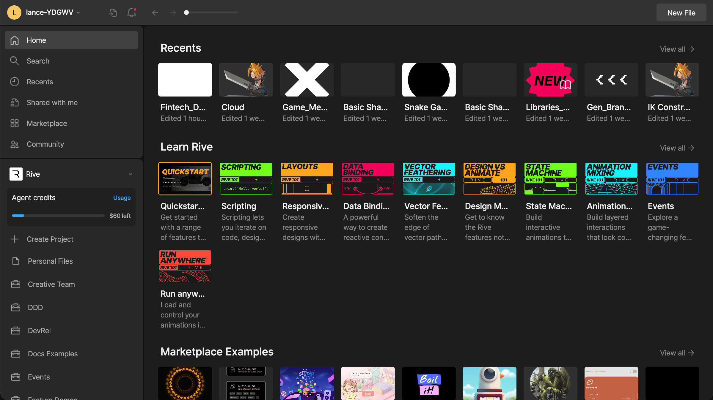 File Browser home