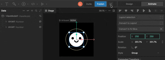 Preview data binding