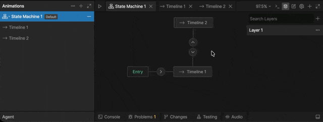 Add a transition condition
