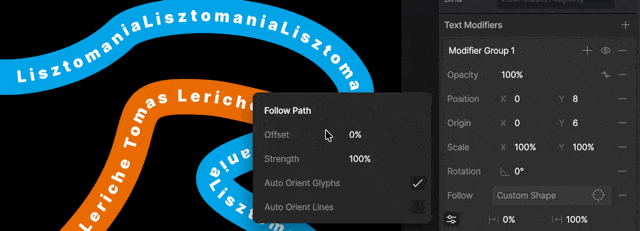Follow Path Modifier