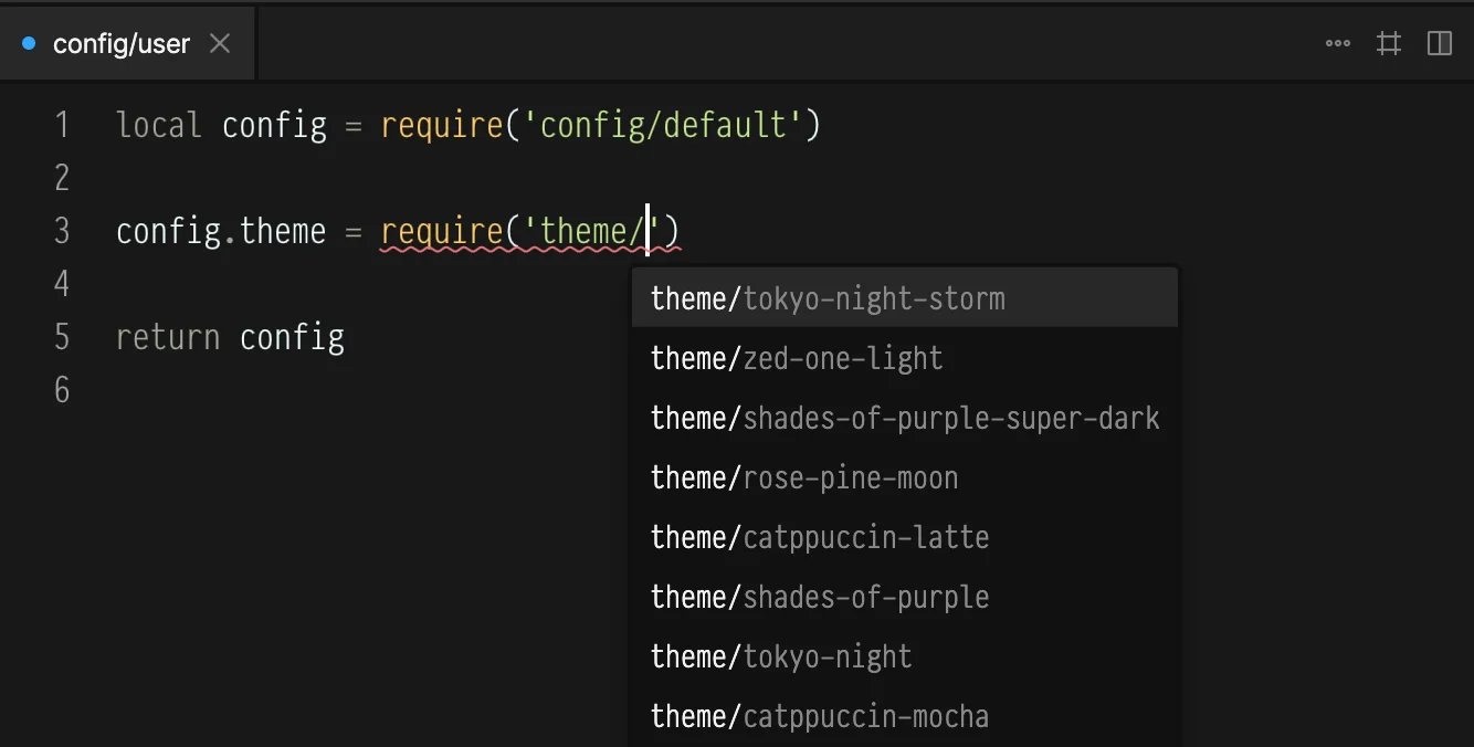 autocomplete editor themes