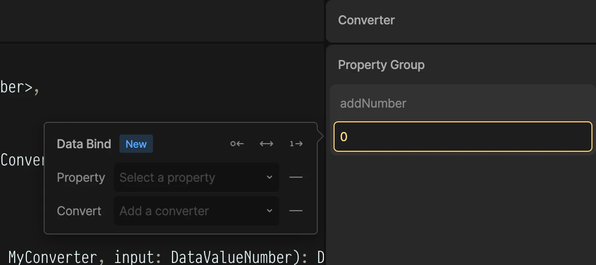 Data bind a converter input