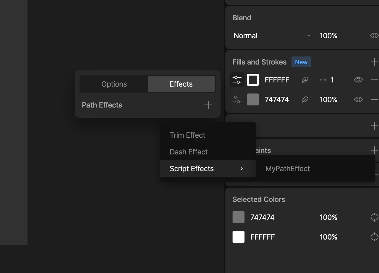 Add Path Effect to a Stroke