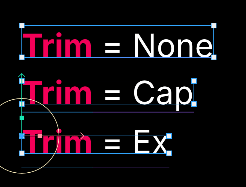 Text Trim Options