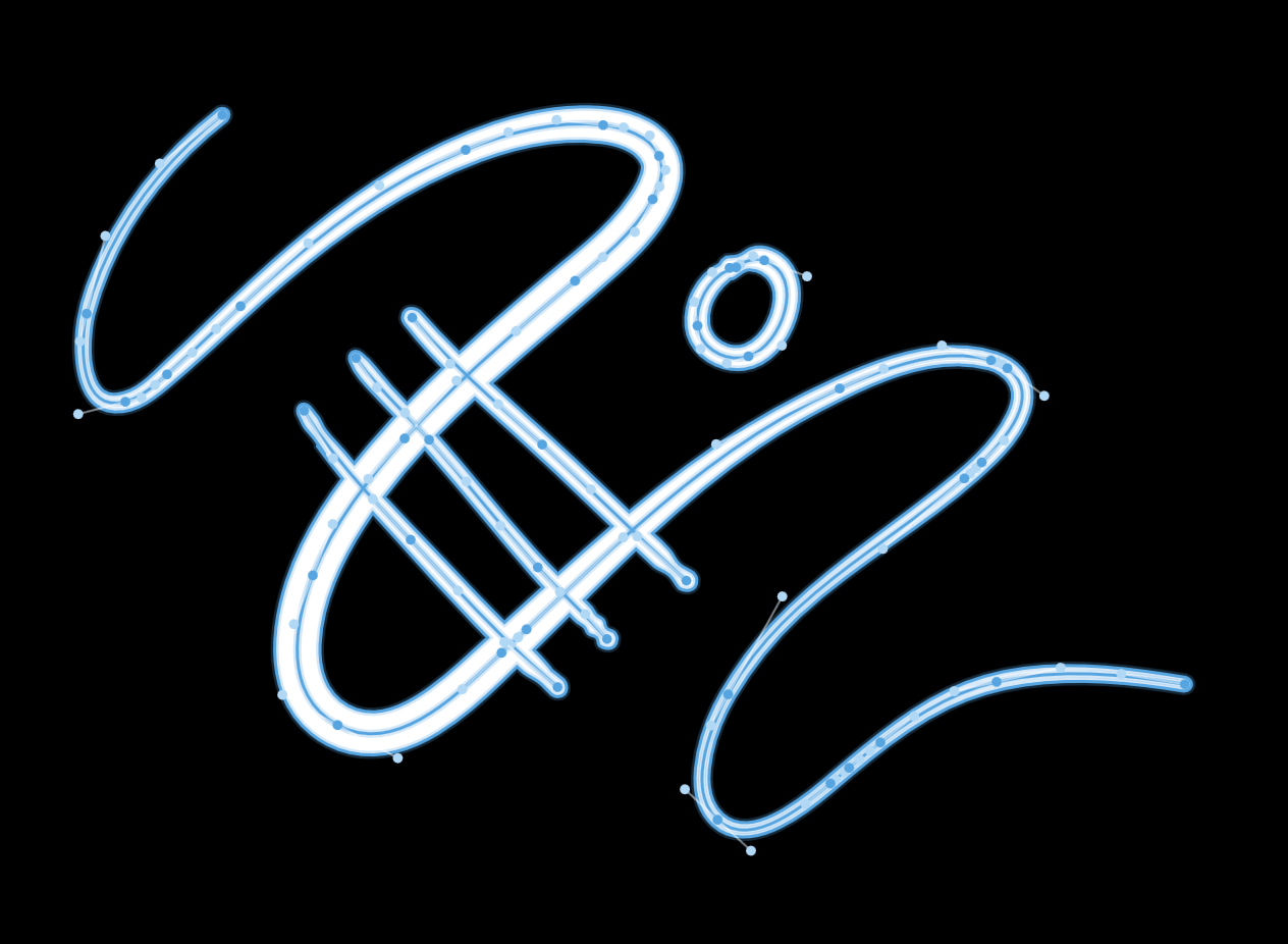 Selecting a brush shape and adjusting its width and smoothing settings