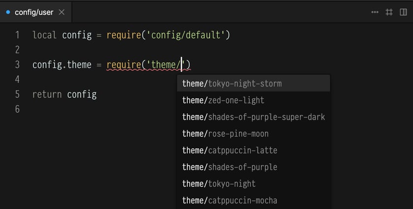 Theme Configuration Configuration - Rive