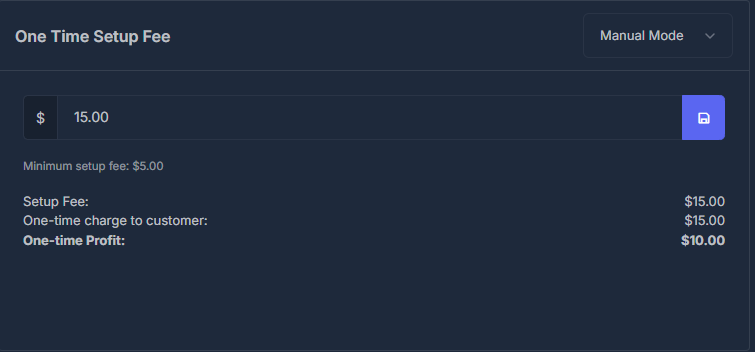 One Time Setup Manual