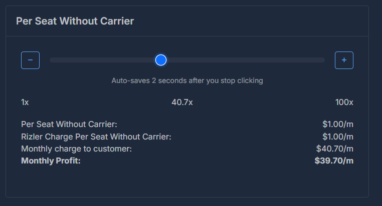 Per Seat Without Carrier