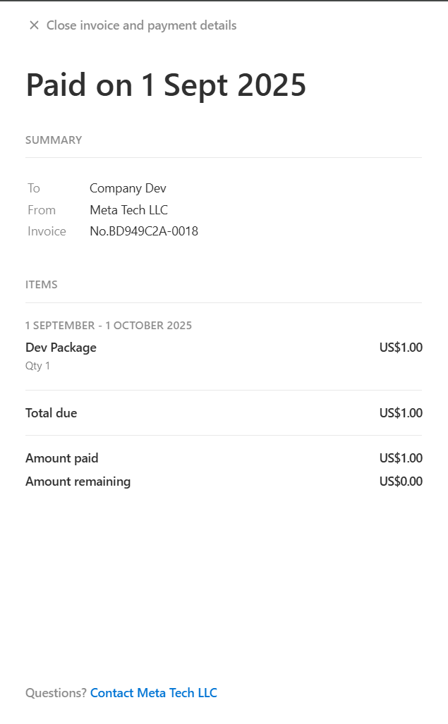 Payment Methods