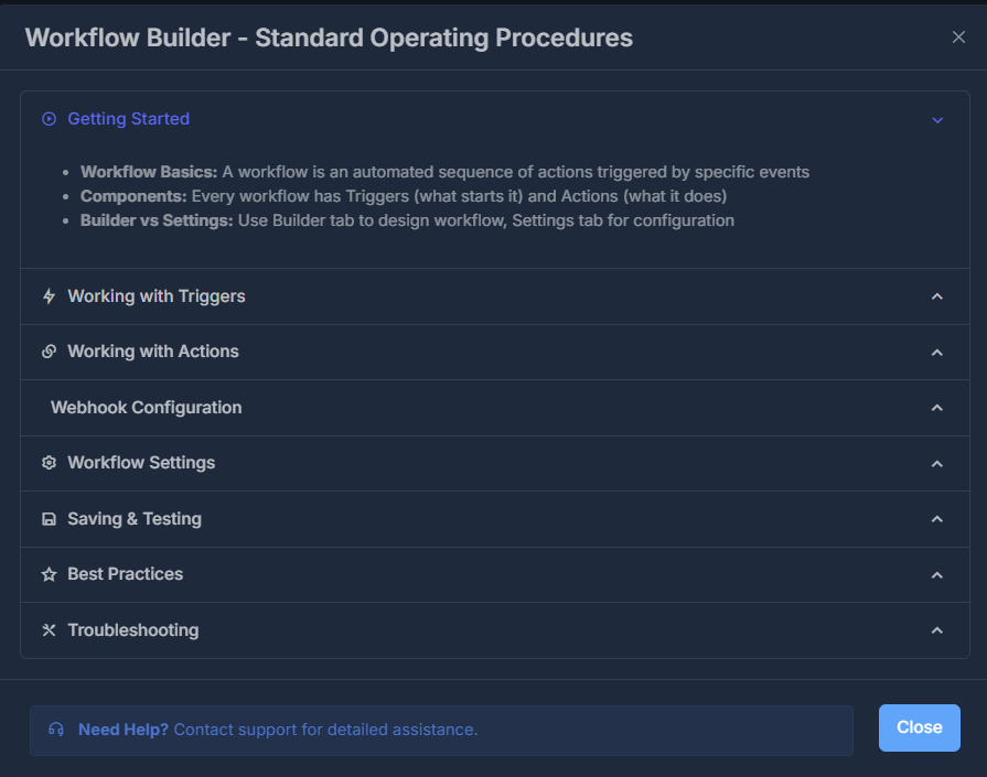Workflow SOP Visual Guide