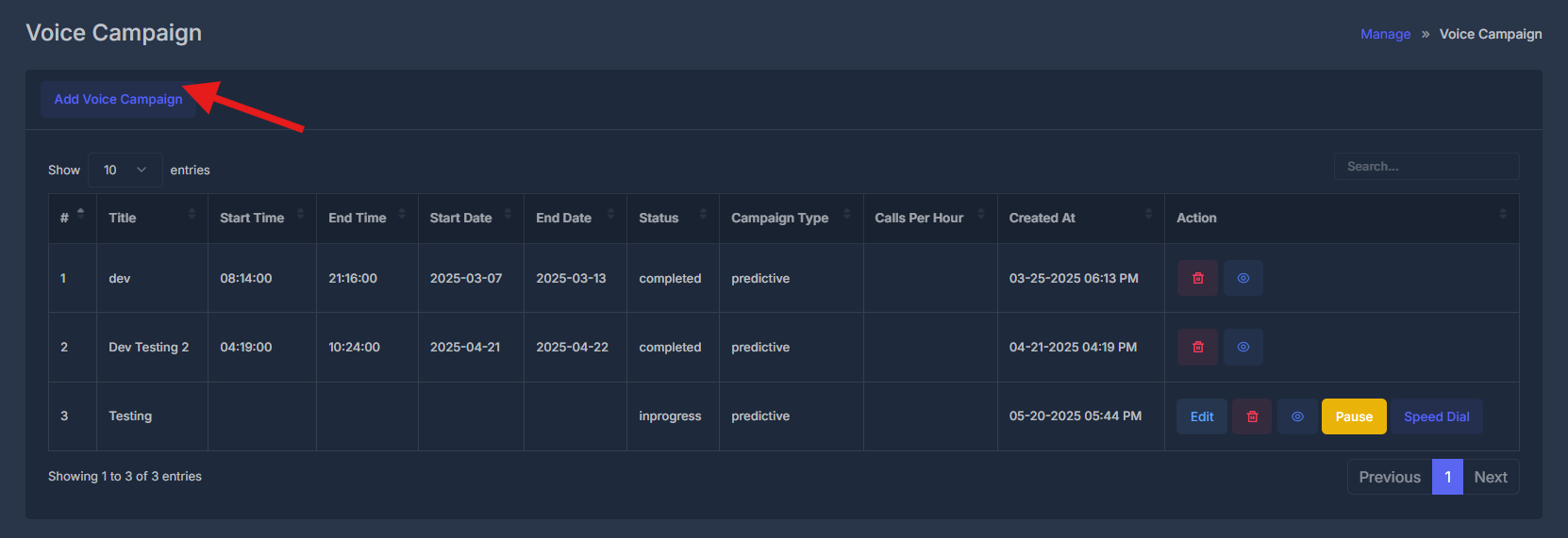 AI Dashboard Interface