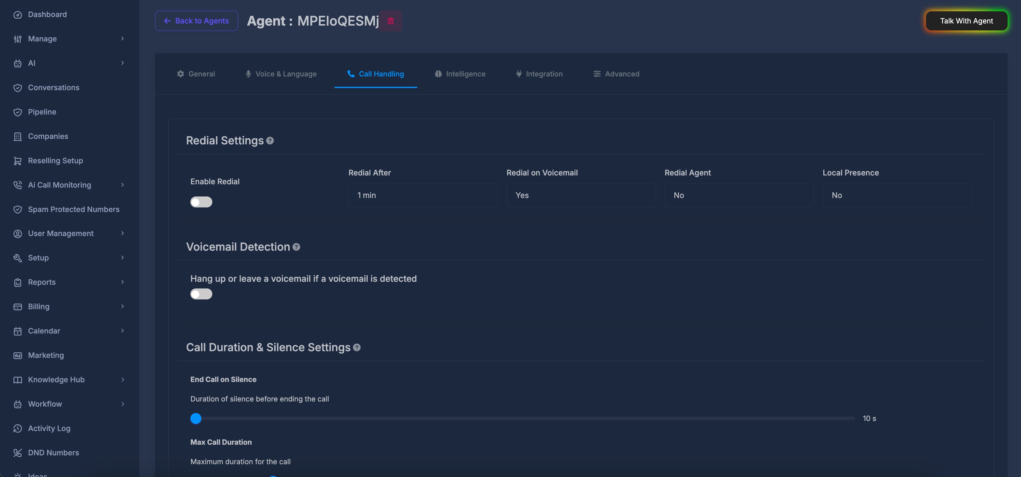 Call Handling Overview