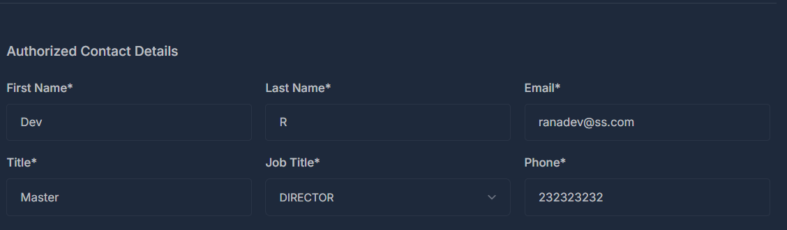 Business Detail