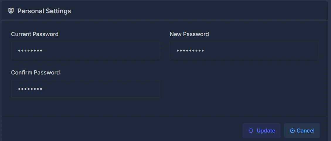 Password Settings
