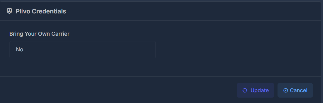 Plivo credentials