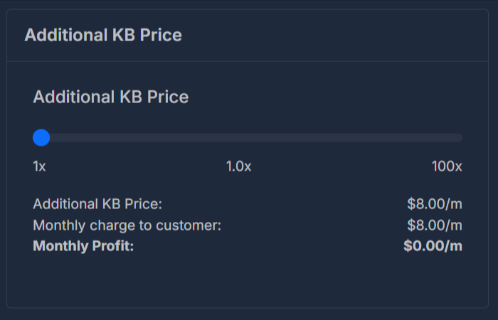 Additional KB Price