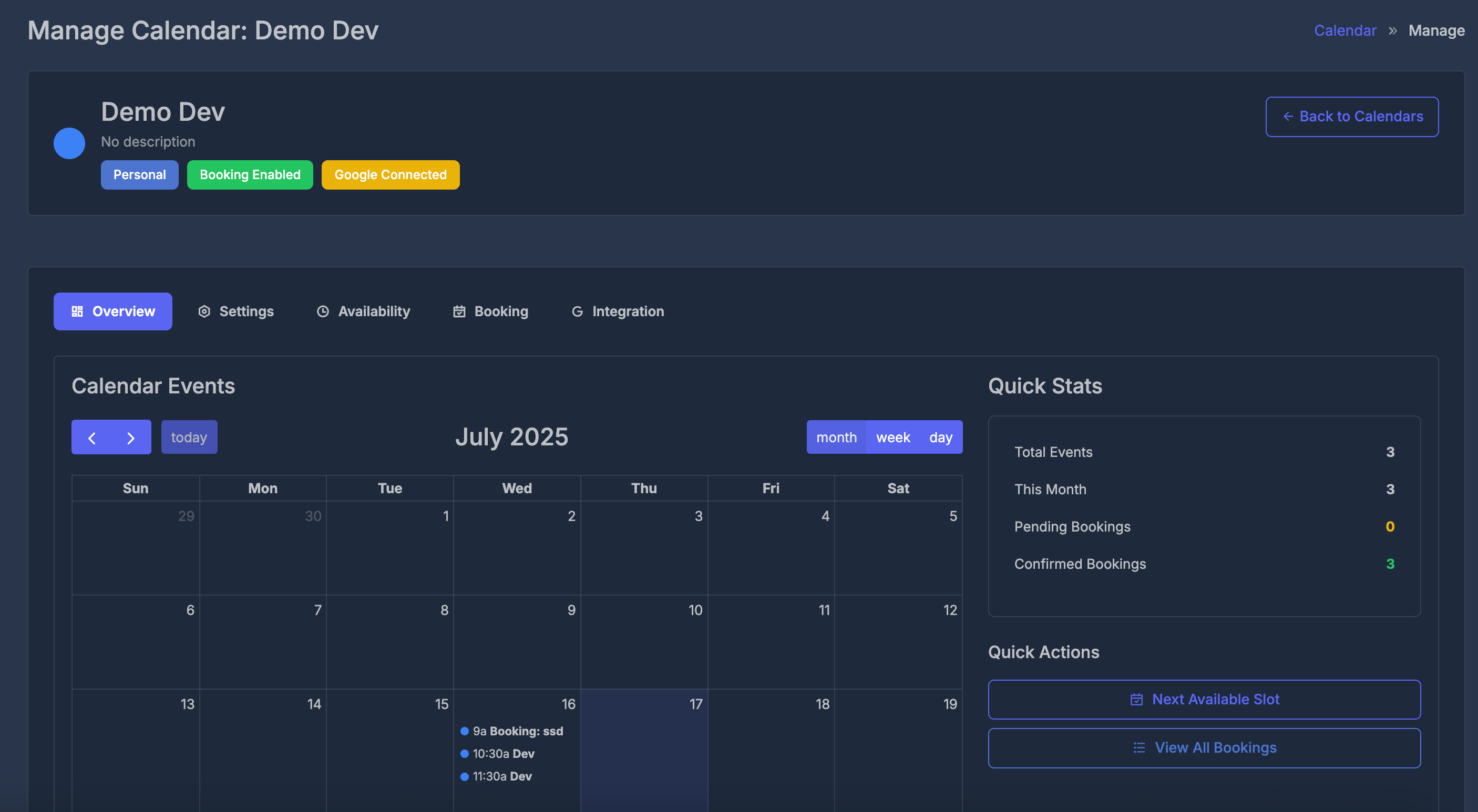 calendar