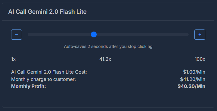 AI Call Gemini 2.0 Flash Cost