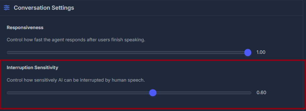 Interruption Sensitivity