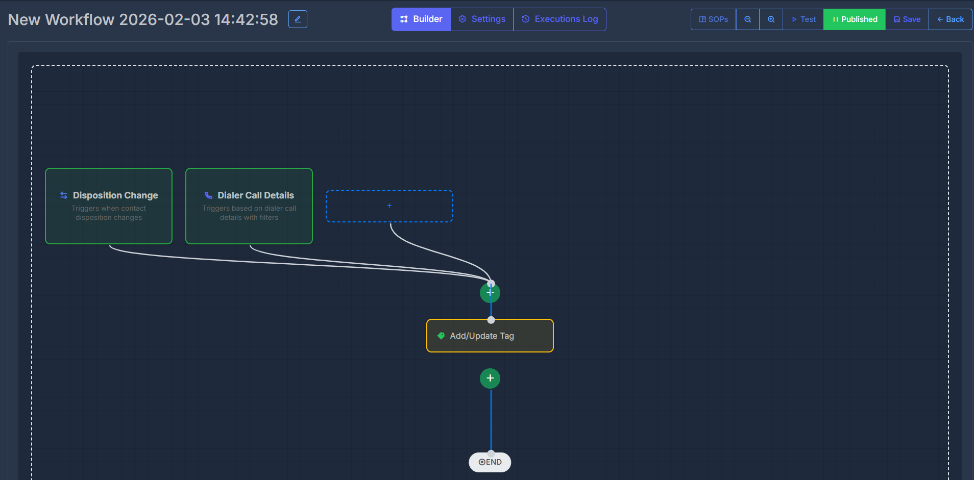 Workflow Builder Interface