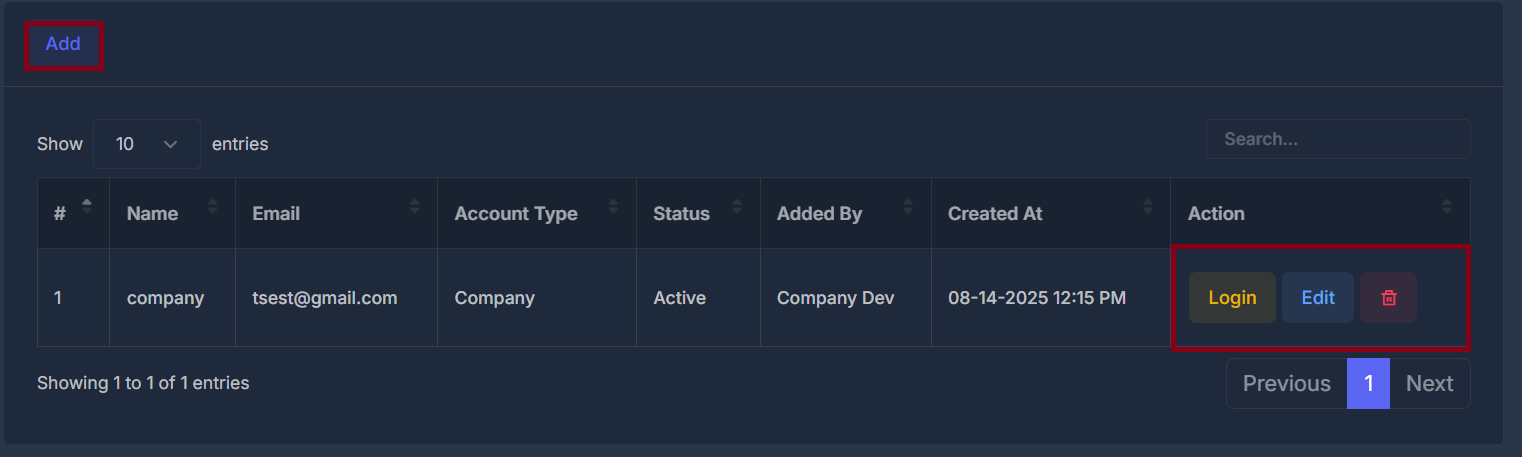 Add Company Form