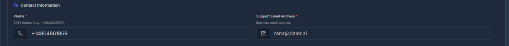Contact Information Form