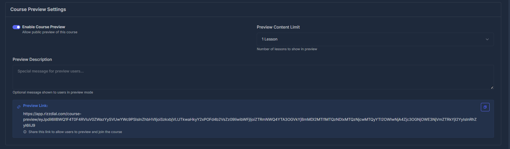 Course Details Example