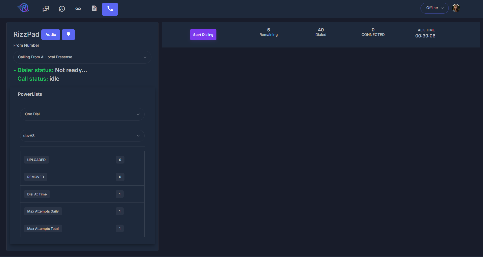 Power Dialer Overview