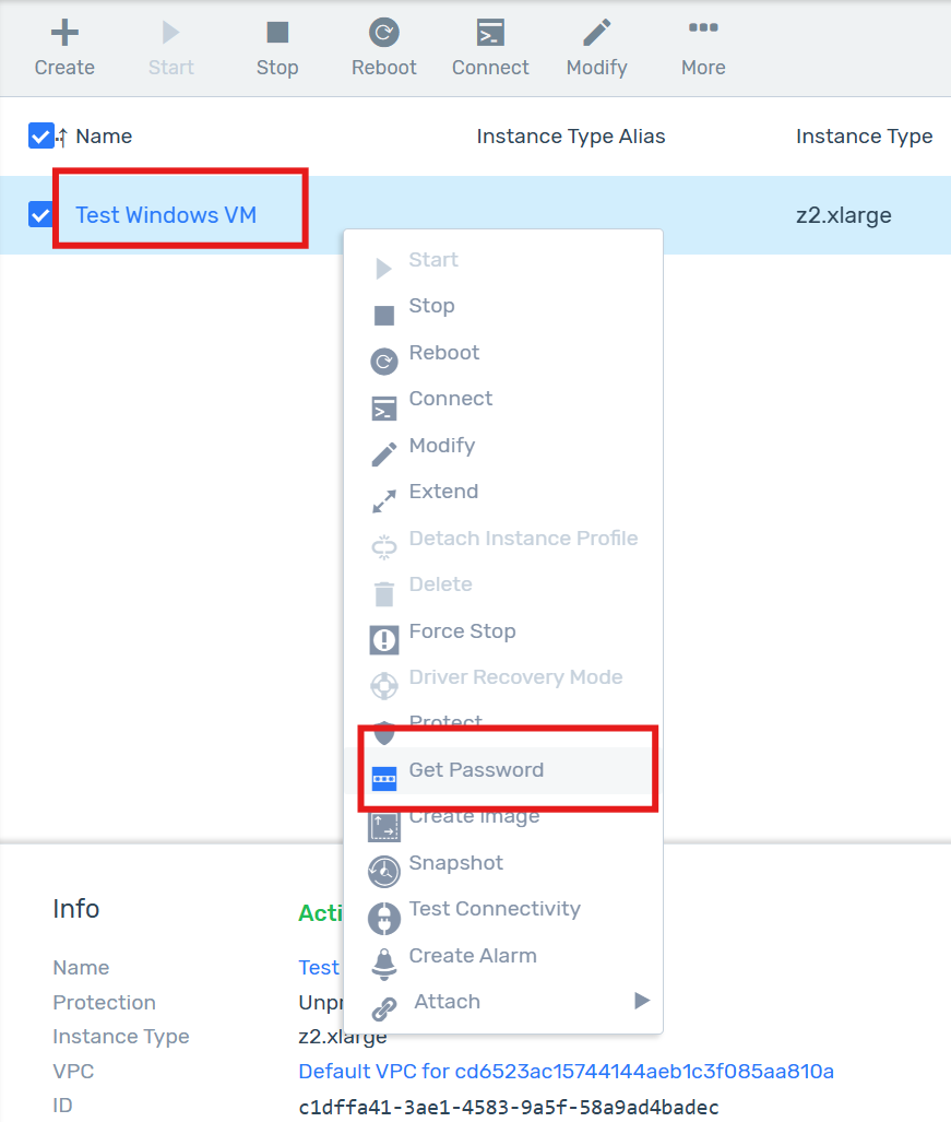 Get Password Button Get Password Button