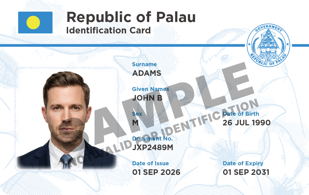 Rev. 2026-A front sample, showing expanded field labels and the SAMPLE watermark.