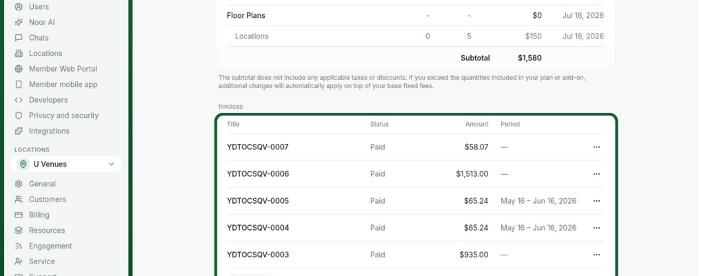 Administration Billing Make Changes To RNTOR Subscription View And Pay Invoices From RNTOR