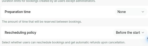 Resource rescheduling policy in RNTOR